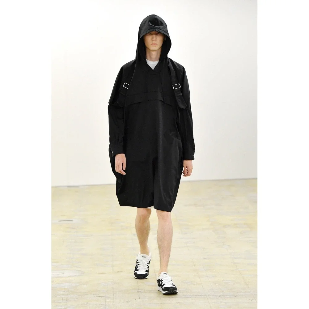 Comme des Garçons SHIRT Runway Anorak Shirt‎ Jacket Black Hooded L NWT Rare SS22